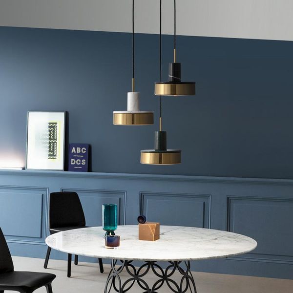 

pendant lamps nordic marble bedroom bedside chandelier lights creative art light luxury living room restaurant bar front desk decoration