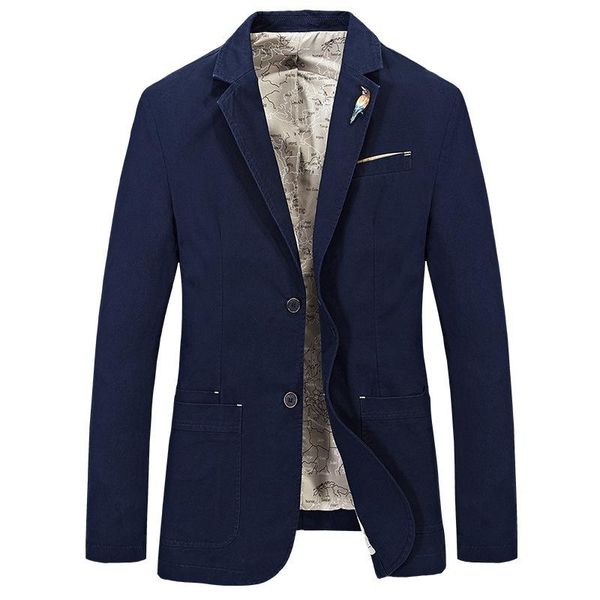 

brand men suit casual blazer jacket cotton male blue plus size s 3xl 4xl men's suits & blazers, White;black