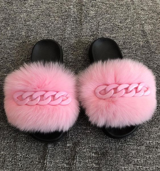 

slippers women's plush in 2021 real soft hair sandals beautiful decoratioons flat bottom casual, Black