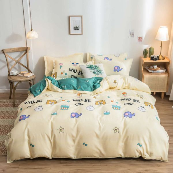 

thickened four piece aloe cotton bedding three dormitory