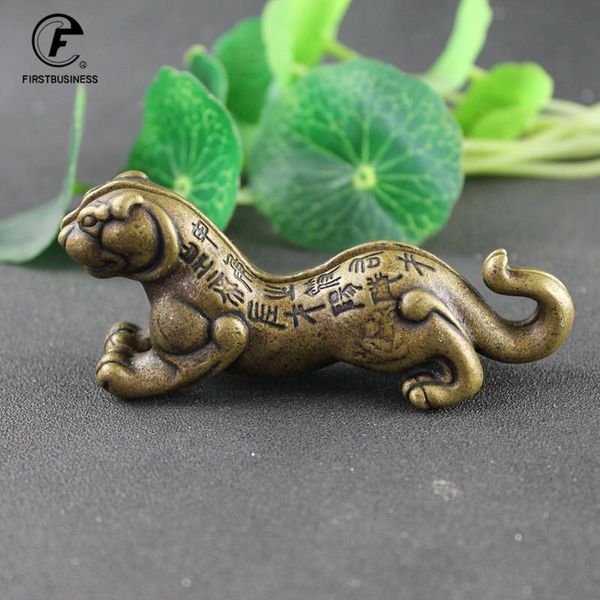 

decorative objects & figurines antique bronze chinese anticent symbols commander's seal or tally tiger miniatures home desk decorations