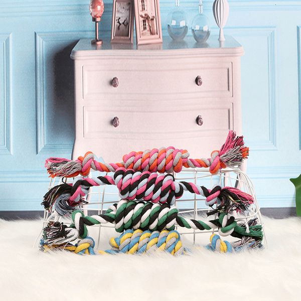 

molar pet dog fun bite resistant double knot puzzle cleaning interactive cotton rope toy