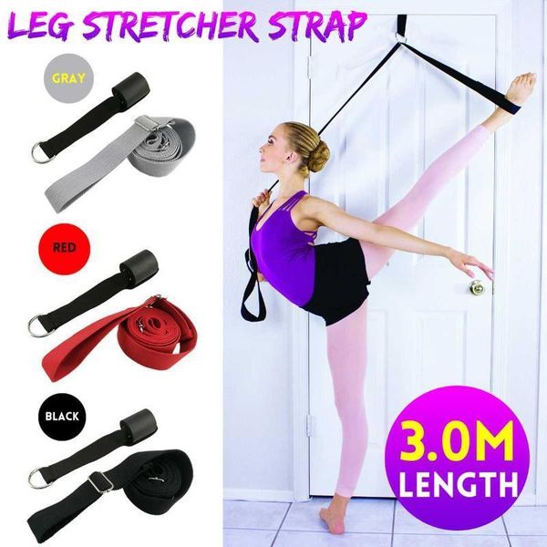 

flexibility stretching leg stretcher strap for ballet cheer dance gymnastics trainer comfort design yoga stretch belt yoga1