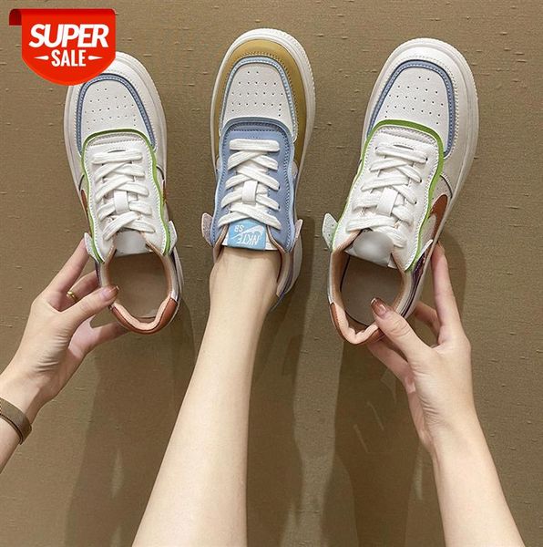 

casual white shoes women student flat bottom #dj3e