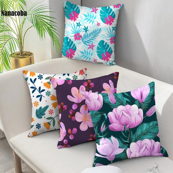 

cushion/decorative pillow flower decorative pillows case dot pattern tv show throw cover polyester peachskin cushion 45*45 cm