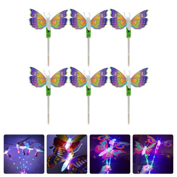 

light beads 6pcs colorful glow sticks multifunctional party favors random color
