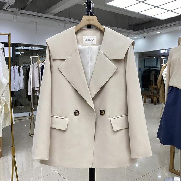 

women's suits & blazers suit coat formal cardigan college style navy collar jacket spring and autumn korean top, White;black