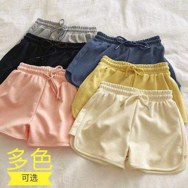 

women's shorts home sports wear 2021 summer new loose and thin leisure wide leg yoga running pants, White;black