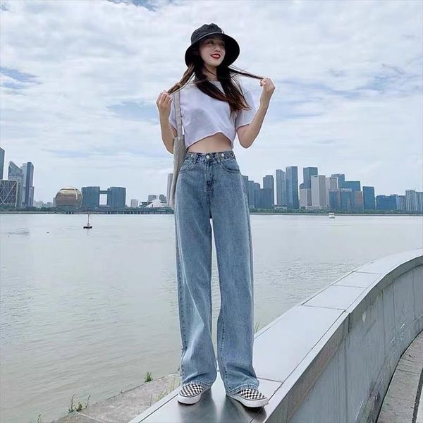

fy1027 spring summer autumn womens jeans fashion casual denim pants ol, Blue