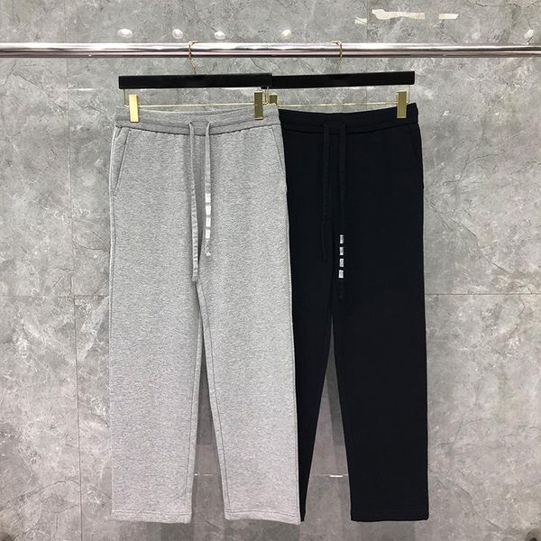 

men's pants 2021 fashion sweatpants loose men cotton casual sports trousers ankle-length spring autumn jogger track, Black