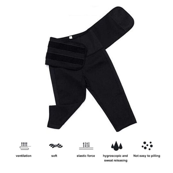 

yoga outfit waist shaper sweat pants strong tummy control sport fitness trainer slimming short neoprene shapewear legs slimmer