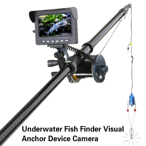 

4.3 inch monitor 30m 1200tvl fish finder underwater fishing camera 10pcs led night vision 195 degrees metal sea wheel for ip cameras