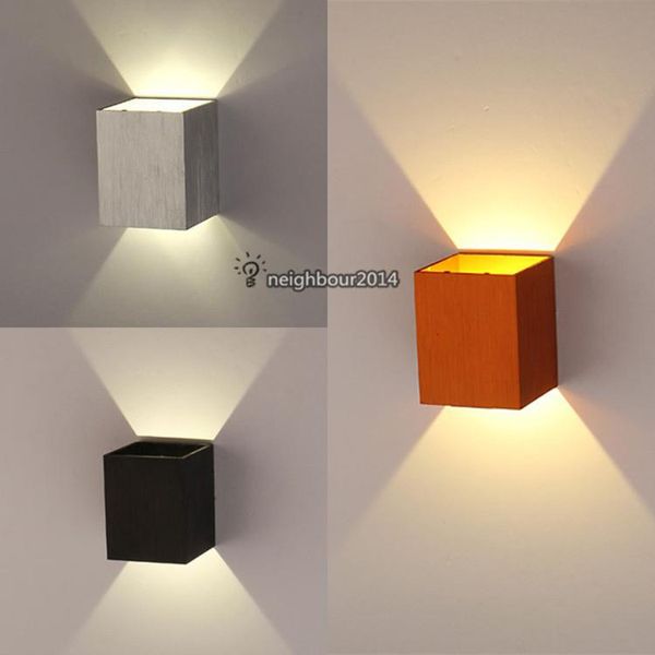 

wall lamp modern 3w led square hall porch walkway living room light fixture indoor lighting