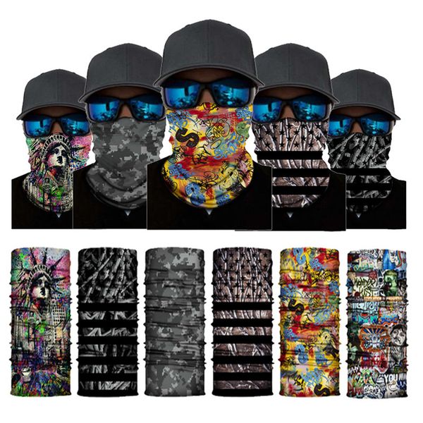 

seri pattern magic headscarf multifunctional seamls printed bib mask outdoor riding