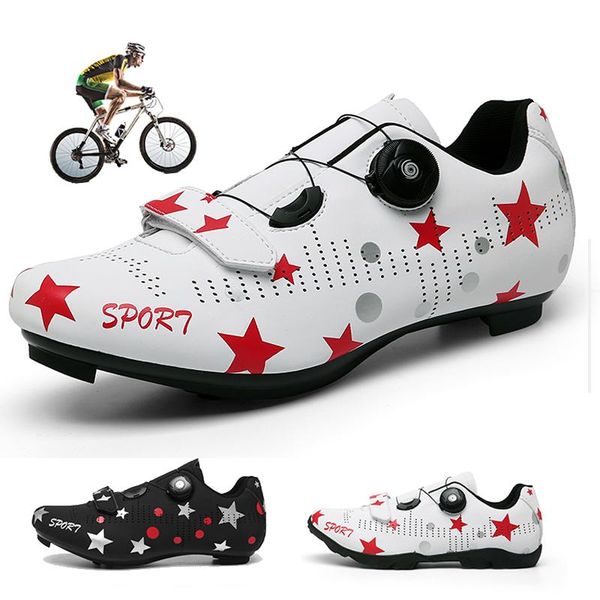 

cycling footwear compatibel sapatilha ciclismo mtb fietsschoenen mannen racefiets schoenen ultralight zelfsluitende bcycle vrouwen fiets, Black