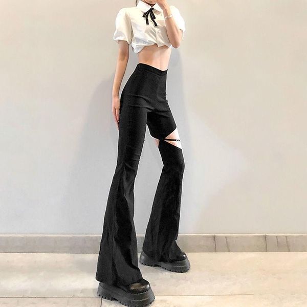 

women's pants & capris woman jeans 2021 summer wear pure color high waist on pantalones vaqueros mujer, Black;white