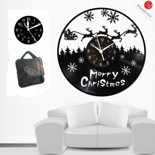 

wall clocks christmas record clock living room creative simple modern personality family decorative