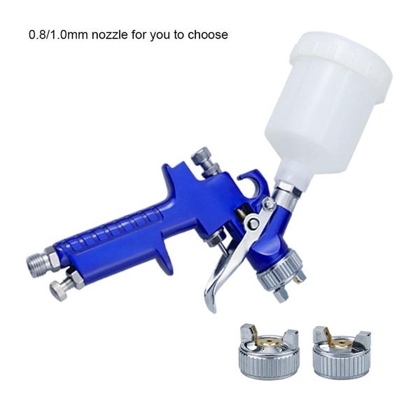 

professional spray guns mini air h-2000 pneumatic paint electric tools 0.8 / 1.0mm nozzles airbrush for car painting