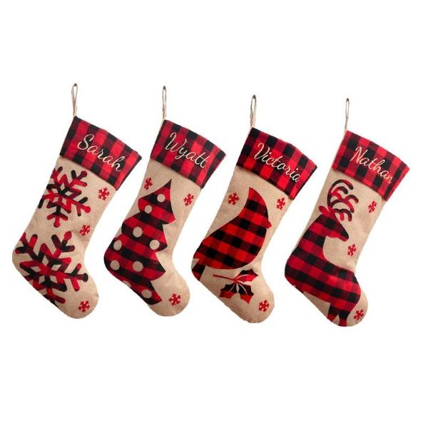 

christmas decorations stockings candy gift bag year xmas tree decoration