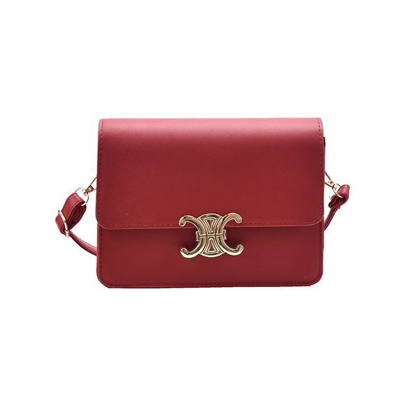 

designer bags new fashion 2021 pu tofu cute small square single shoulder crossbar arc lock women's bag 0211