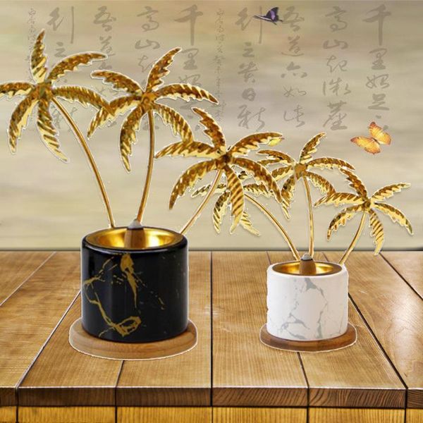

metal ceramic incense burner middle east arab golden oven nordic iron censer deskdecoration fragrance lamps