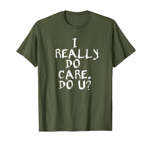 

men's t-shirts i really do care you t-shirt, White;black