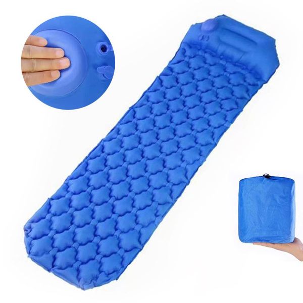 

outdoor pads camping, picnic camping beach grass inflatable air mattress pressing moisture tpu