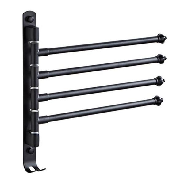 

towel racks swivel bar space aluminum 4 arms rotate bathroom towels hanging independent and clean piano paint technology