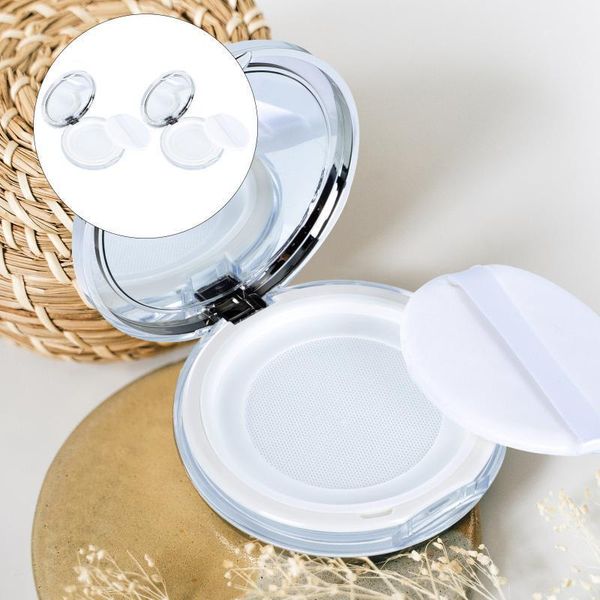 

storage bottles & jars 2pcs empty loose powder holders cosmetic cases makeup boxes