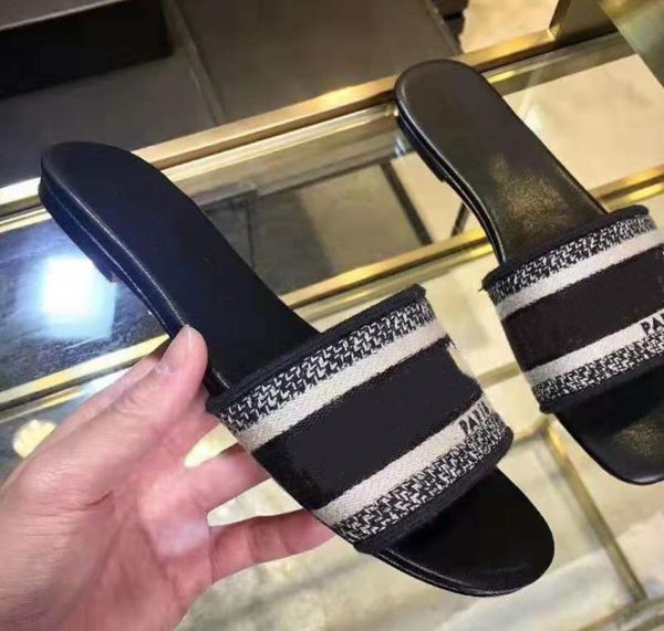 

2021 sandals classic flat woman summer lady cartoon big head slippers leather bath fashion women shoes large size 35-42, Black