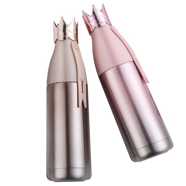 

water bottles insulation cups stainless steel colorfast thermal kettle gradients black gold