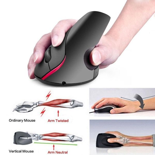 

2.4g 2400dpi wireless vertical mouse healthy ergonomic mice