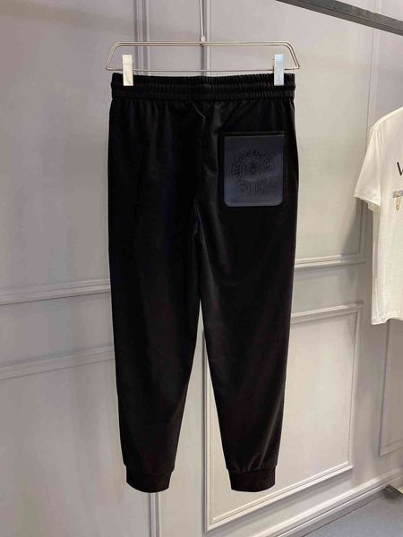 

embroidery cross ins new sanskrit ch crosin chaoren net red street sports casual pants men, Black