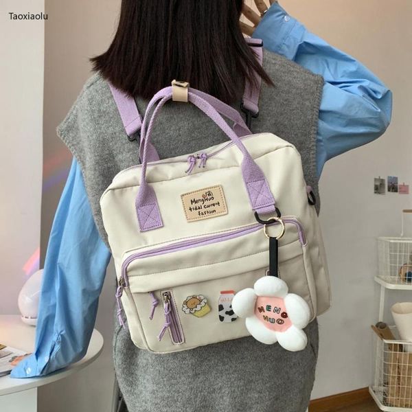 

backpack classic fashion waterproof women for teenager kawaii girl student mini college black cute school bag mochila rucksack