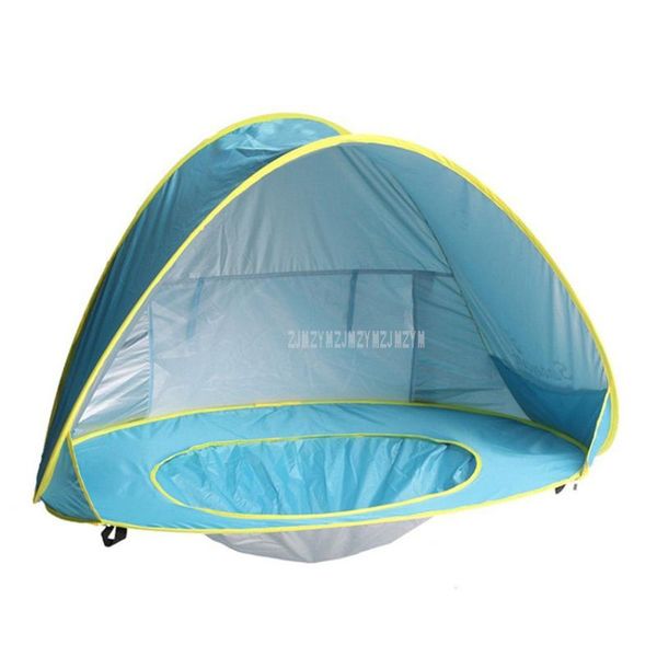 

baby beach tent with pool uv-protecting waterproof polyester fast open awning kids outdoor camping sunshade tents and shelters