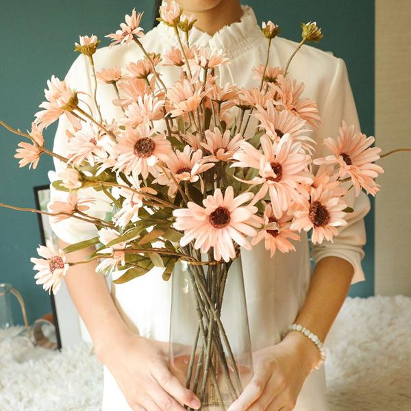 

decorative flowers & wreaths home decoration hand bouquet small wild chrysanthemum artificial flower manufacturer wedding rose wall pography