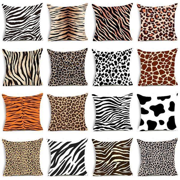 

cushion/decorative pillow animal print leopard pillowcase