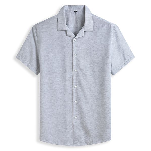

shan bao bamboo fiber cotton and linen lapel short sleeve 2021 summer light shirt, White;black