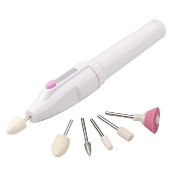

wholesale- professional 5 in 1 combination nail trimming kit electric salon shaper manicure pedicure polish tool1