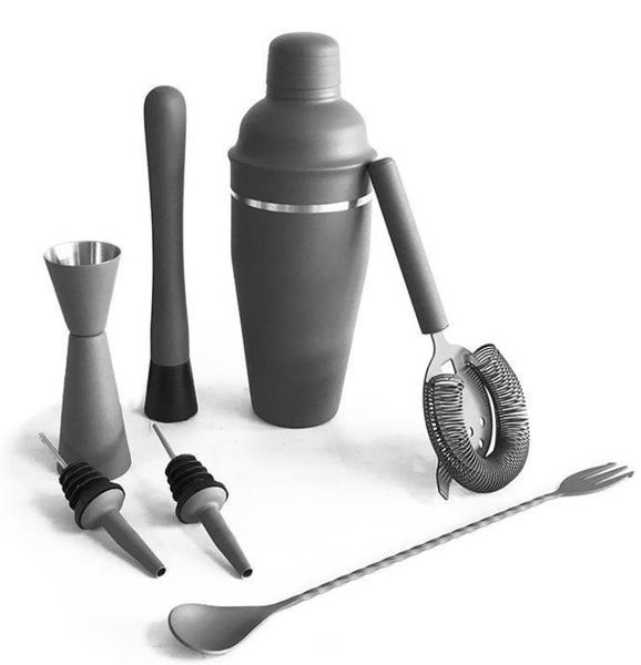 Bar-Werkzeuge, Bargeschirr, Küche, Esszimmer, Haus, Garten, Cocktail-Shaker, Edelstahl, Boston, Weinmixer-Set, Barkeeper-Handwerkzeug-Set mit Halter, Dr