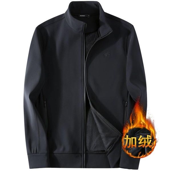 

men's jackets winter mink zipper jacket for men plush sportswear loose stand collar warm 86, Black;brown