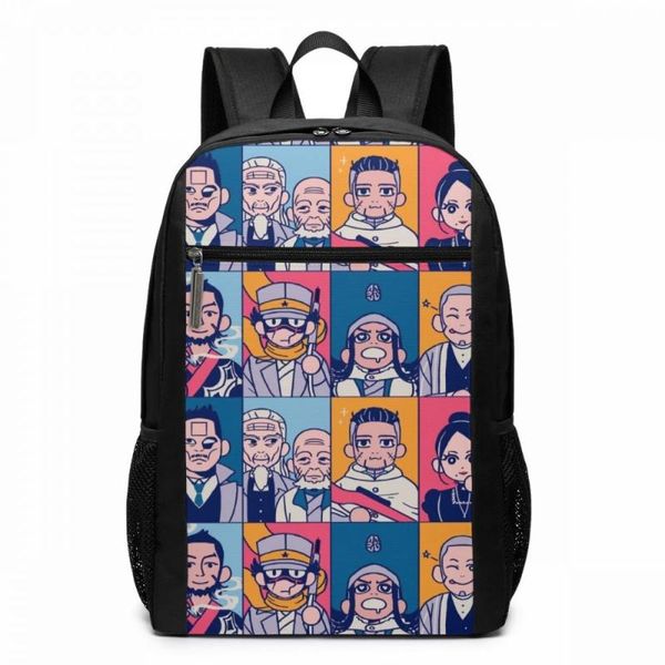 

backpack golden kamuy gk team up backpacks trend bag men - women pattern teen multifunctional shopping bags