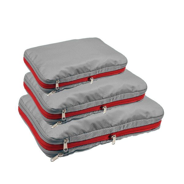 

storage bags nylon compression packing cubes for clothes,double layer portable travel pouch,with large capacity and waterproof
