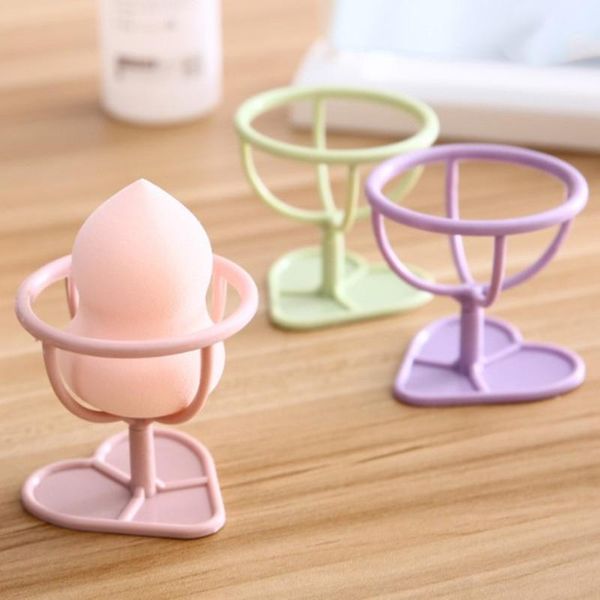 

storage boxes & bins makeup sponge powder puff rack beauty drying stand holder bracket box dryer organizer shelf tool