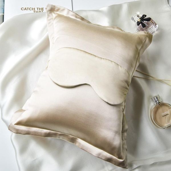 

pillow case yingya natural mulberry silk pillowcase for hair and skin,cooling with hidden zipper,allergen proof dual sides