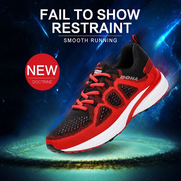 

bona sneakers men shoes sport mesh trainers lightweight baskets femme running shoes outdoor athletic shoes men