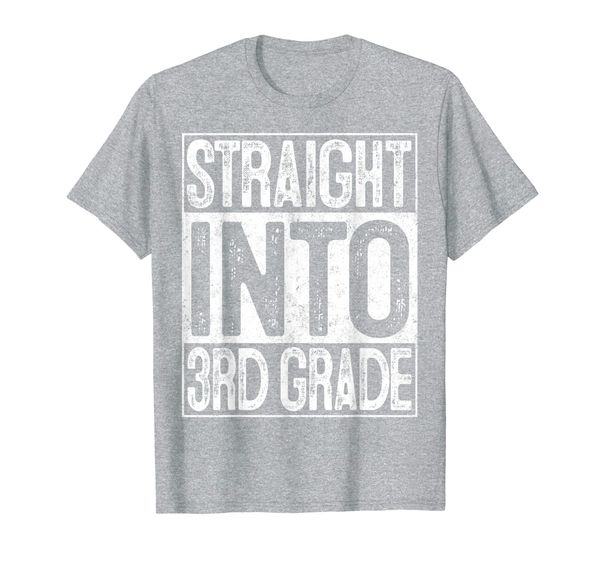 

Straight Into 3rd Grade Back to School Gift First Day T-Shirt, Mainly pictures