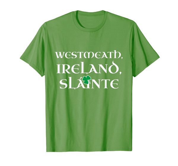 

county westmeath ireland t-shirt gift for westmeath resident, White;black