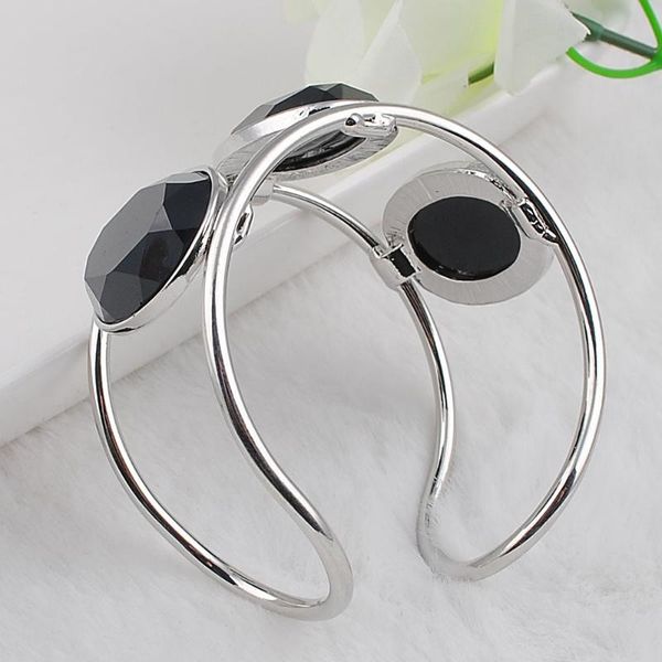 

bangle big cuff bracelets for women, Black