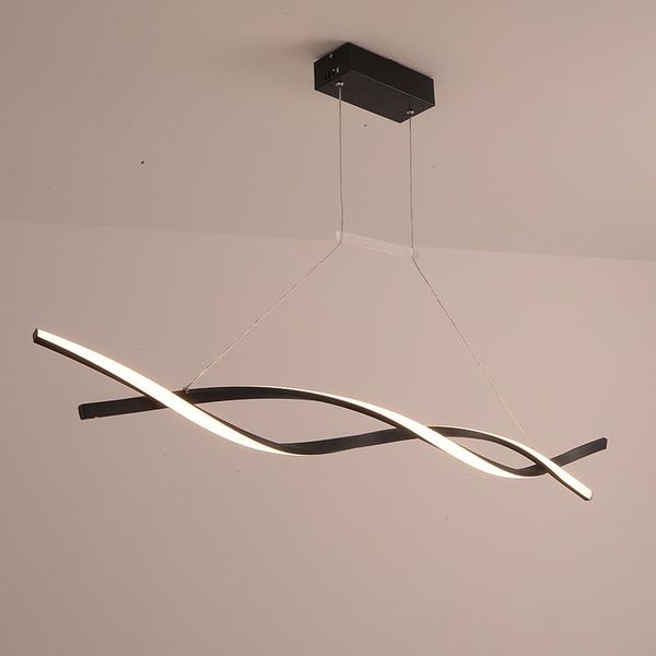 

pendant lamps modern led lights for dining room kitchen cerchio anello lampadario aluminum wave lamp office coffee bar